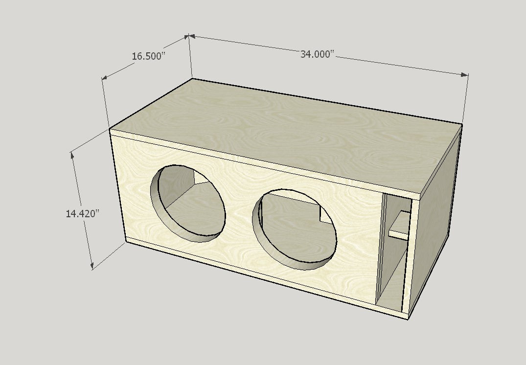 2x10 Flat Pack enclosure 2.5 cubes