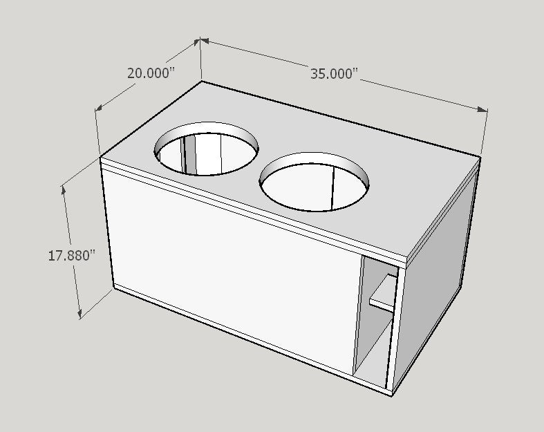 2x12 Flat Pack 4 cubes 32hz