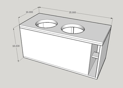 2x10 Flat Pack Enclosure 3.0CF